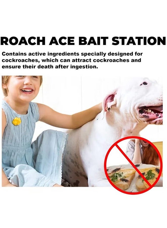 8 قطع من محطات طعم الصراصير الكبيرة، مبيد صراصير سريع المفعول يقضي على العش، حل لمكافحة الآفات عديم الرائحة ومقاوم للأطفال للاستخدام المنزلي في المطبخ والحمام والاستخدام التجاري - Image 4